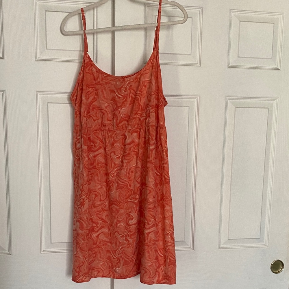 Wild Fable Orange Tie-Dye Dress
